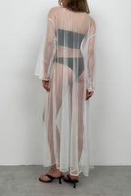 Tulle Maxi White Pareo