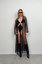 Tulle Maxi Black Pareo