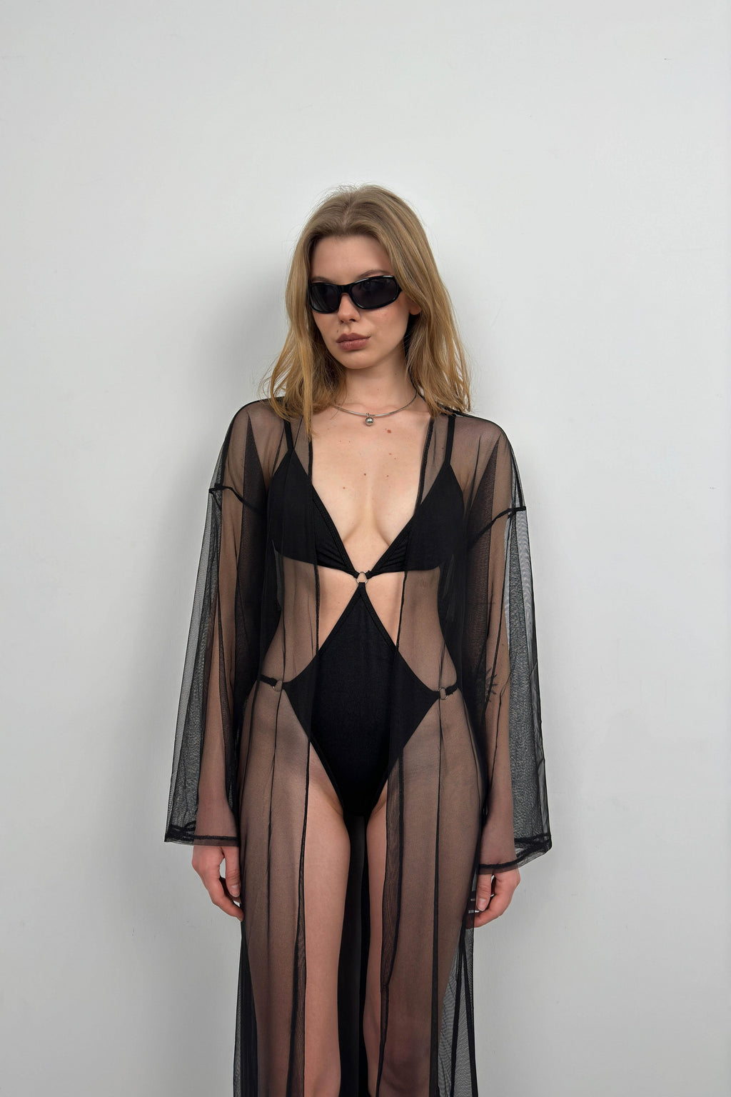 Tulle Maxi Black Pareo