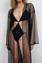 Tulle Maxi Black Pareo