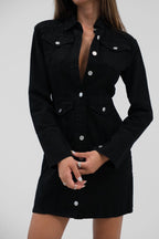 Vatkali Black Denim Dress