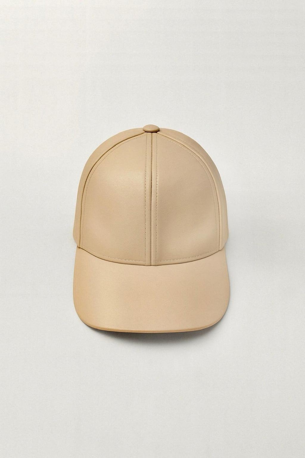Vegan Leatevery Cap Beige Hat