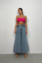 Wide Leg Light Blue Jeans