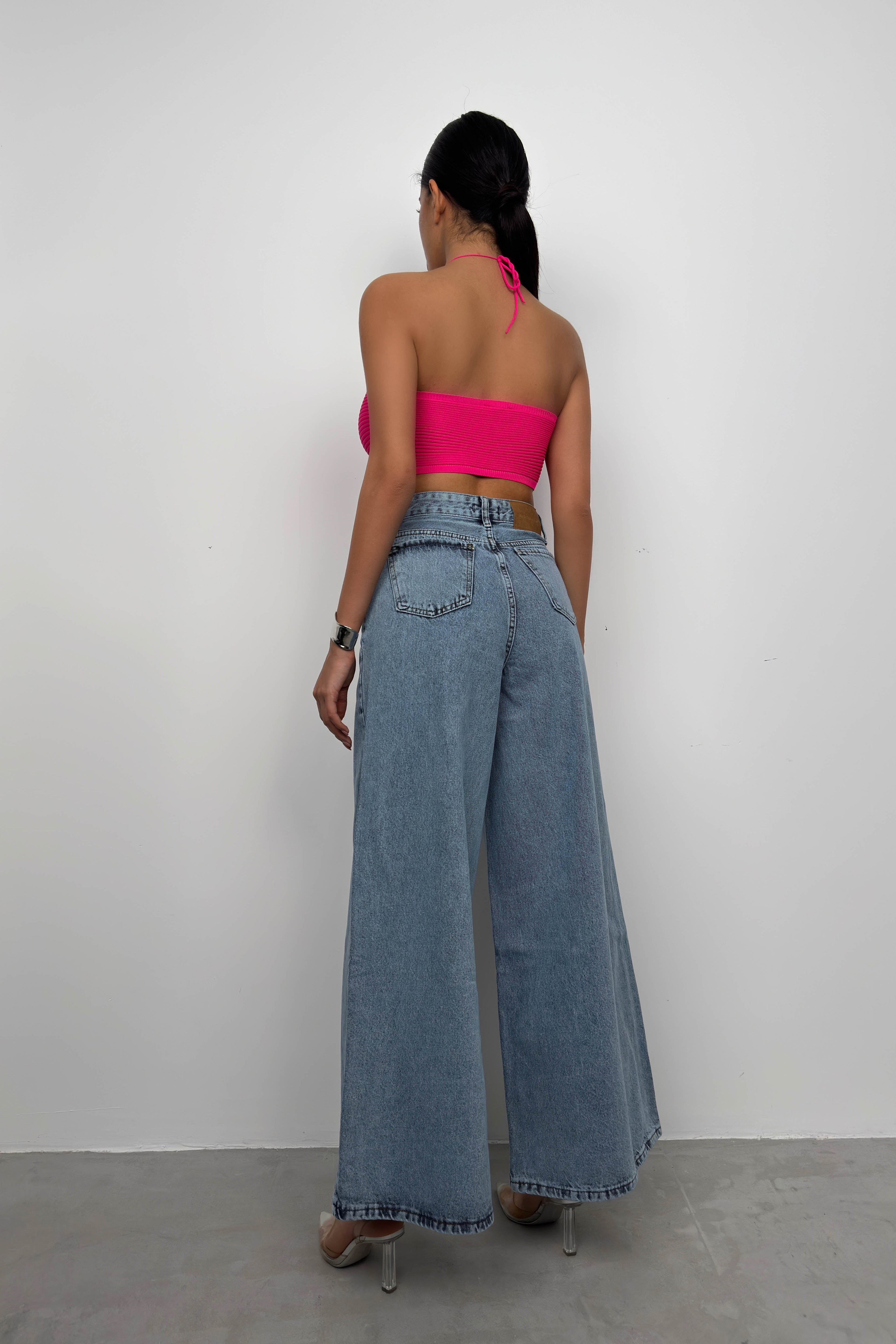 Wide Leg Light Blue Jeans