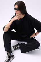Yan Seritli Black Sweatshirtpants