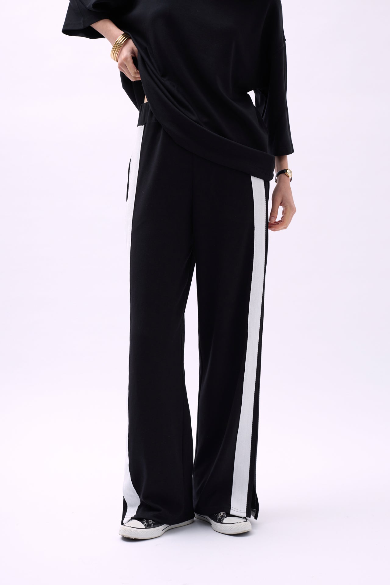 Yan Seritli Black Sweatshirtpants