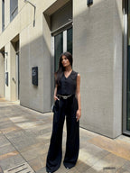 Vest Pants Black Set