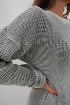 Washed Oversize Gray Tunic