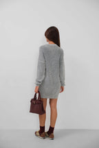 Washed Oversize Gray Tunic