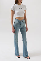 High Waist Basic Skinny Light Blue Jean