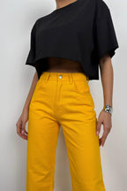 High Waist Boru Hem Mango Jeans