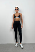 High Waist Seamless Black Leggings