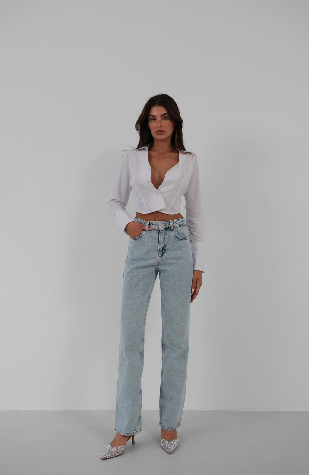 High Waist Mom Jeanss