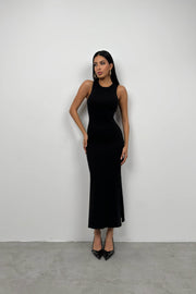Swim Collar Black Sports Dress